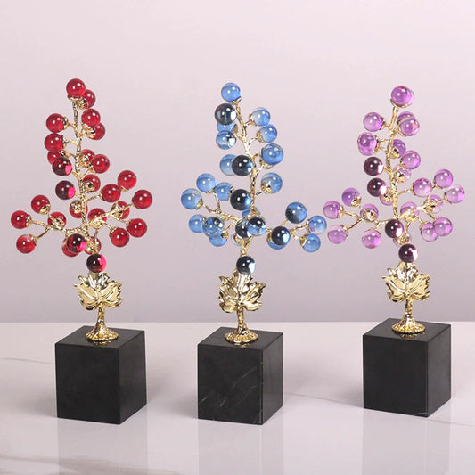 Crystal Grape Fortune Tree: A Symbol of Prosperity in Light Luxury Spaces