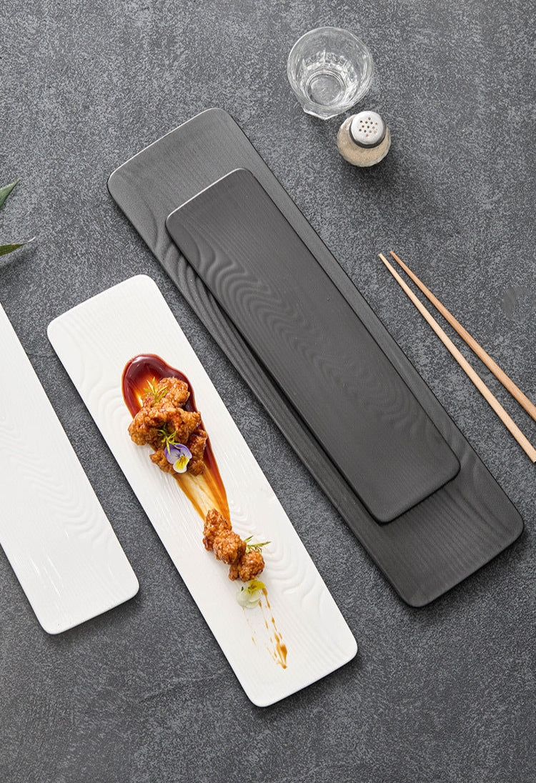 Artisanal ceramic plate for pastries and snacks