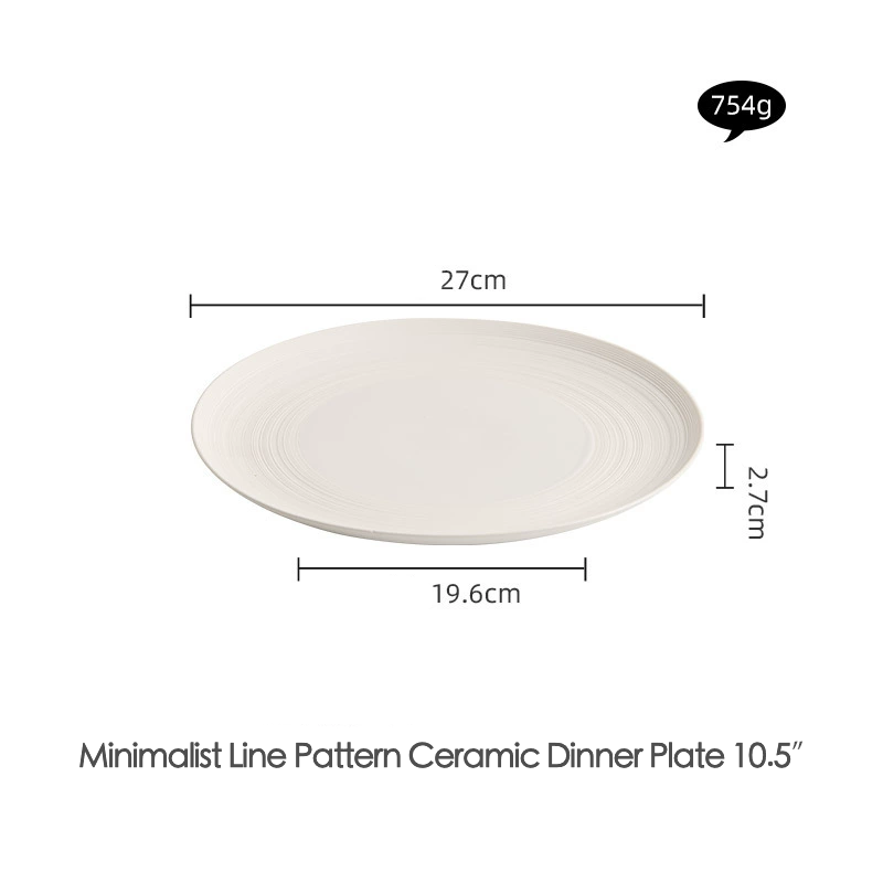 Artistic presentation on white ceramic dinnerware