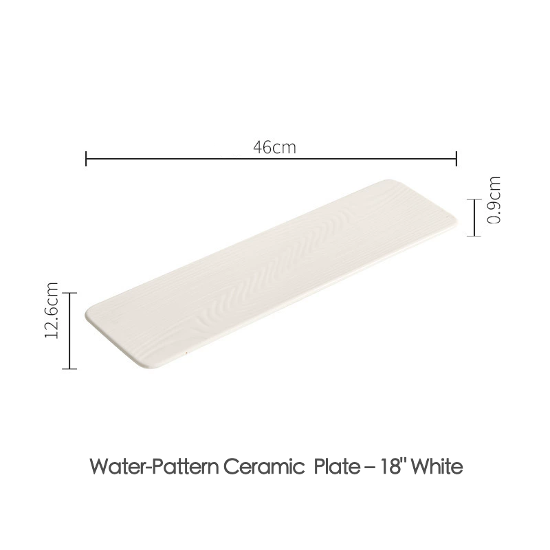 Ceramic platter for hotel and restaurant tableware