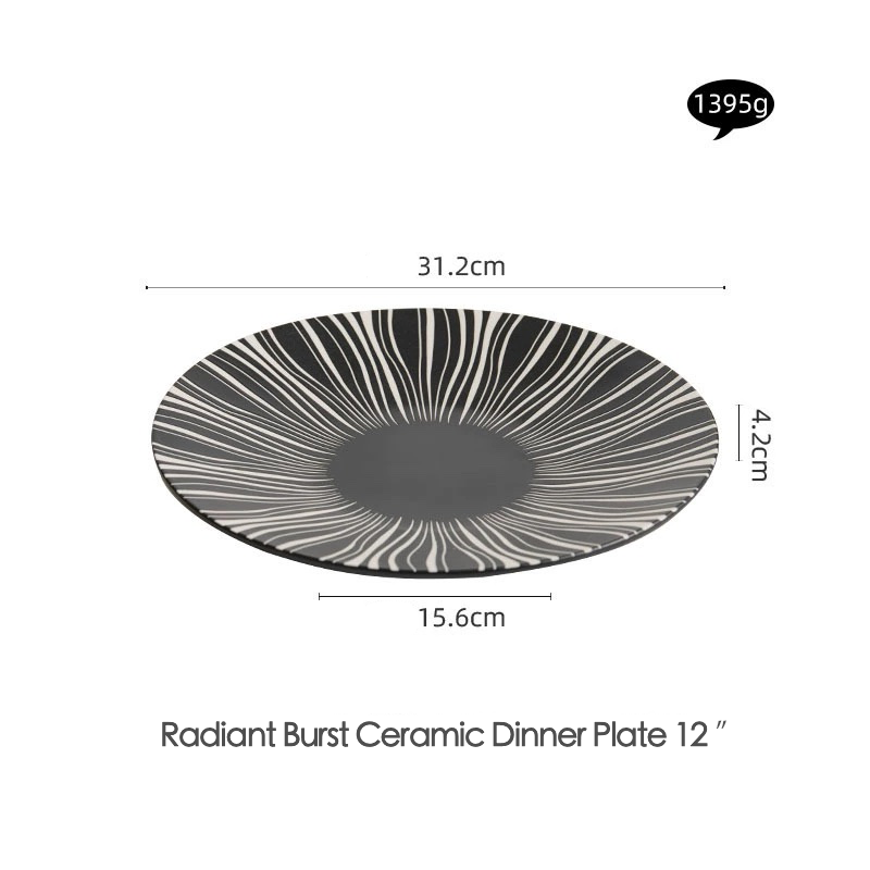 Creative plating on minimal ceramic dinnerware