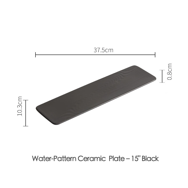 Durable ceramic plate with matte finish