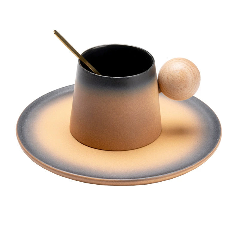 Elegant ceramic coffee cup set for housewarming gift