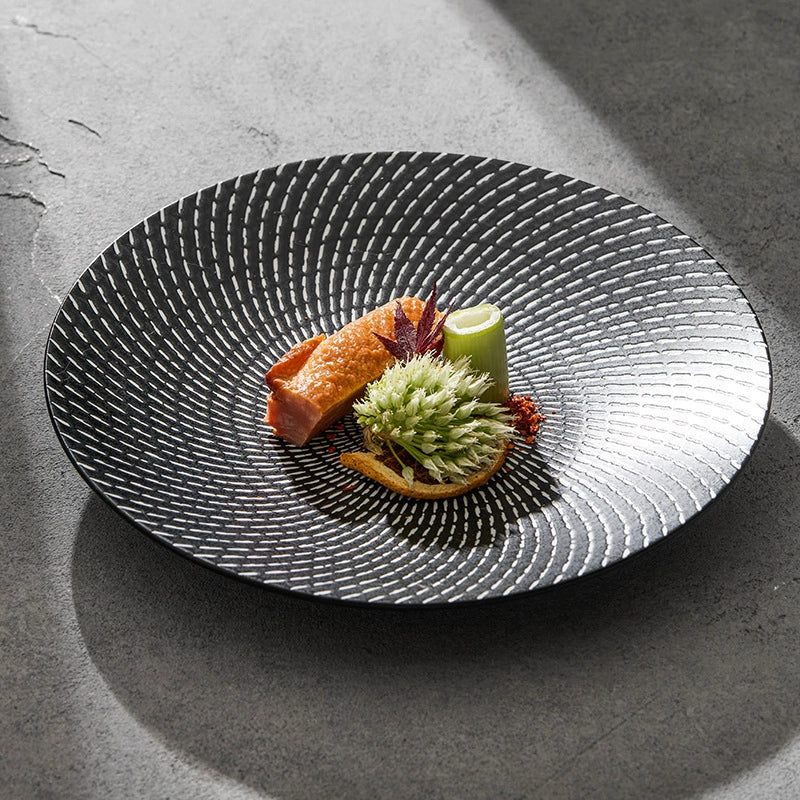 Elegant ceramic plate set for home dining
