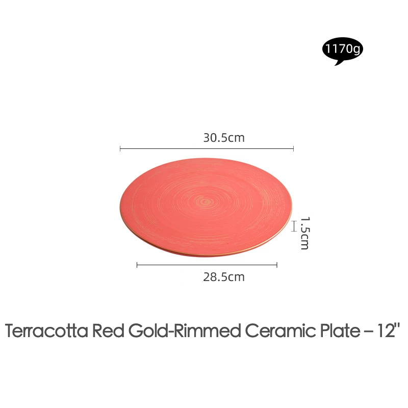 Elegant handmade plate for refined table settings