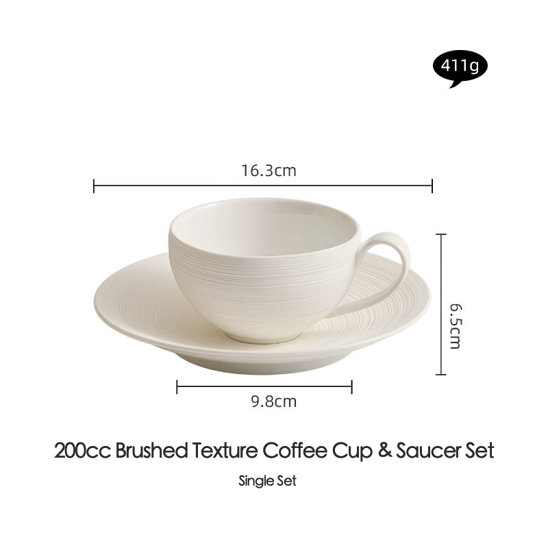 Elegant table setting with coffee cup and saucer