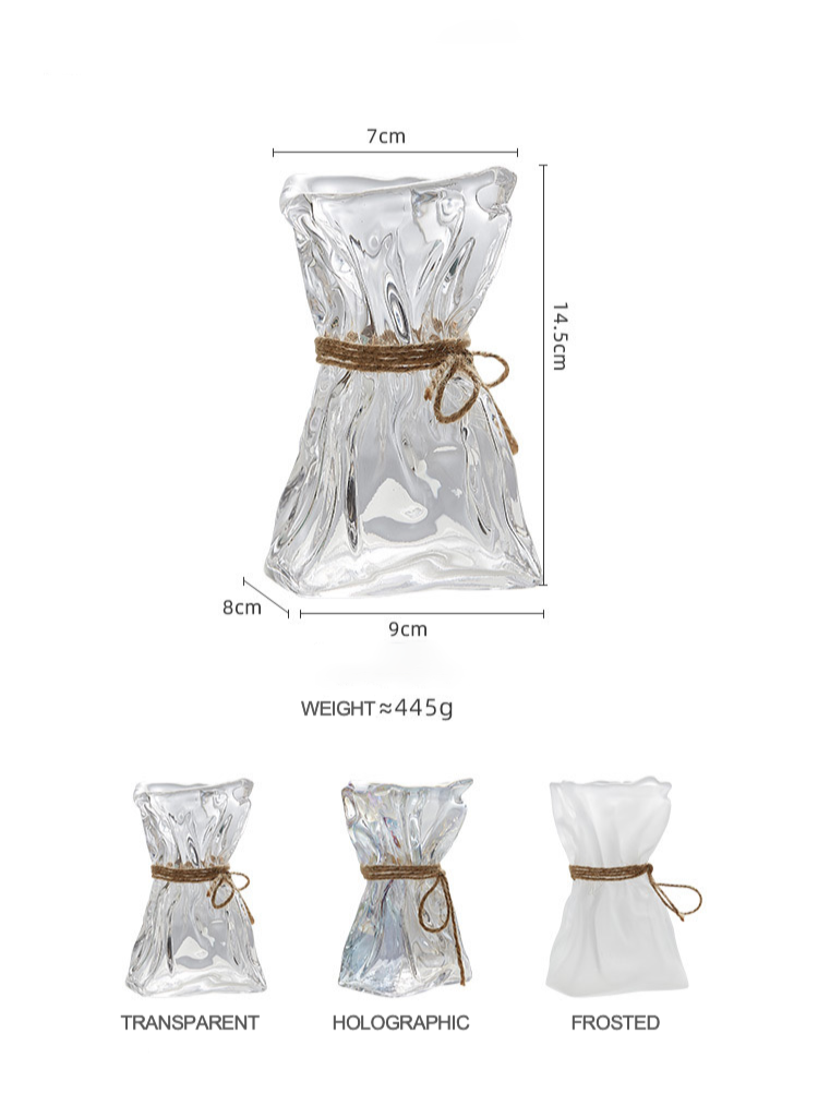 Elegant transparent vase for contemporary interiors