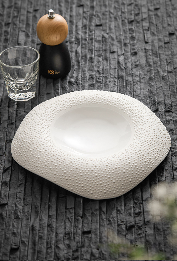 GOSEUNG artisanal textured plate close-up