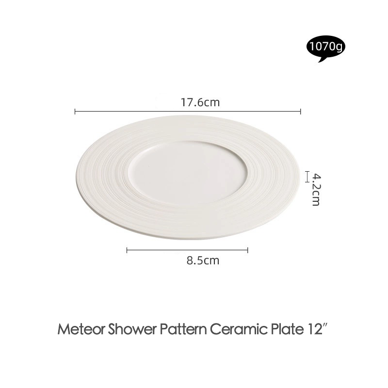 High-end restaurant-style plate for gourmet presentations