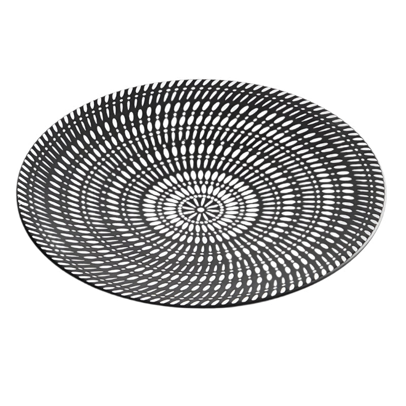 Light luxury ceramic plate used for steak, salad, and gourmet dishes