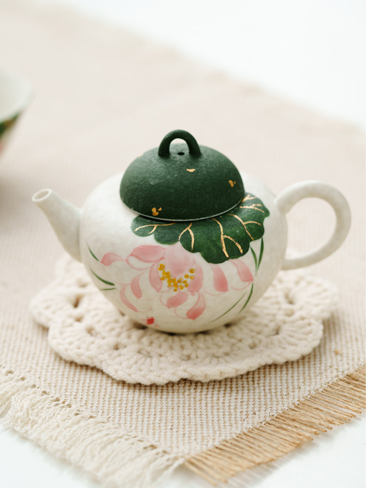 Lightweight ceramic teapot 120g Chinese style
