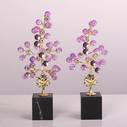 Luxury crystal fortune tree home decoration