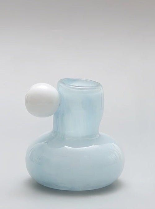Modern decorative accent jar for flower stems or greenery