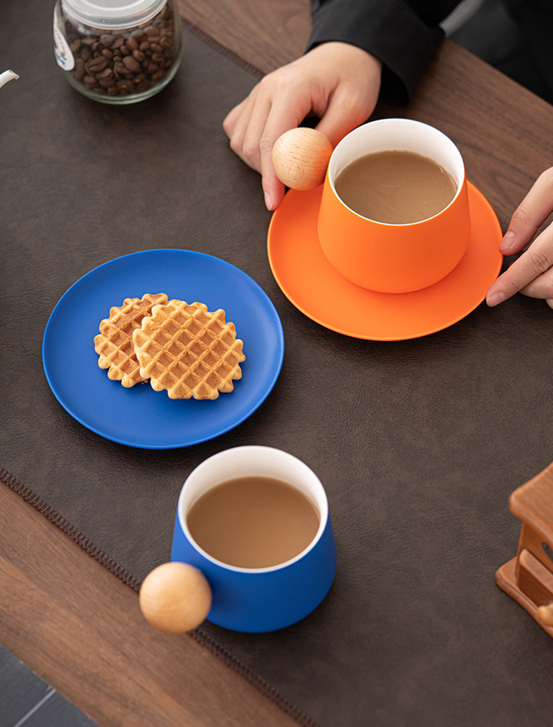Nordic-style ceramic coffee cup collection