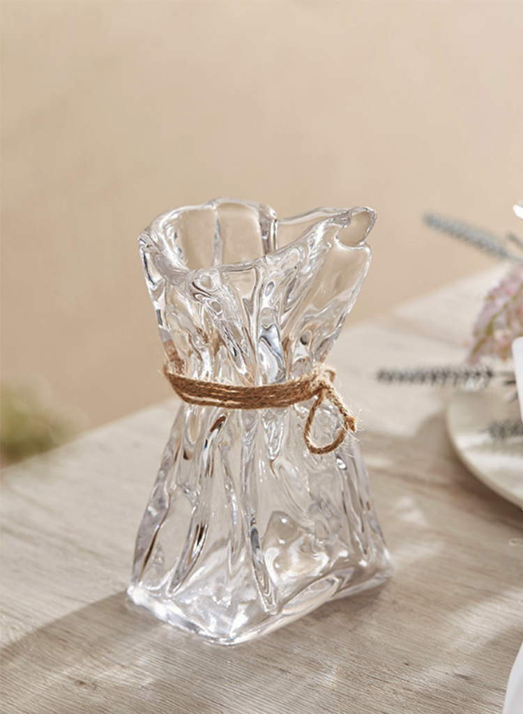 Origami-inspired irregular vase for modern decor