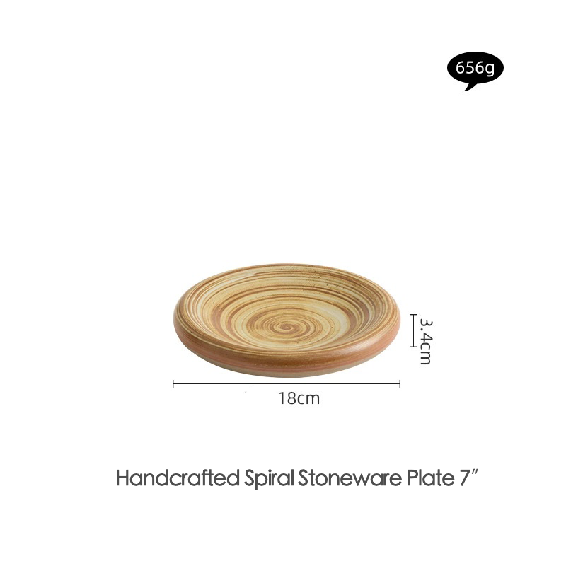 Rustic-style pasta plate on earthy tabletop setting