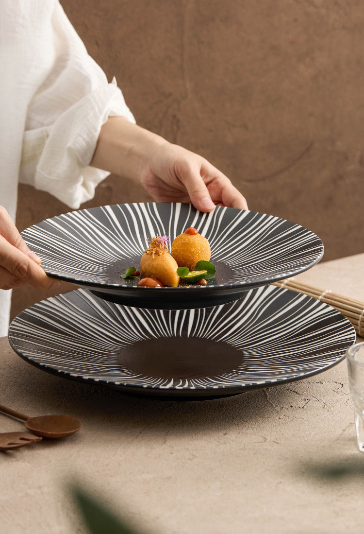 Stylish dinnerware for upscale food presentation