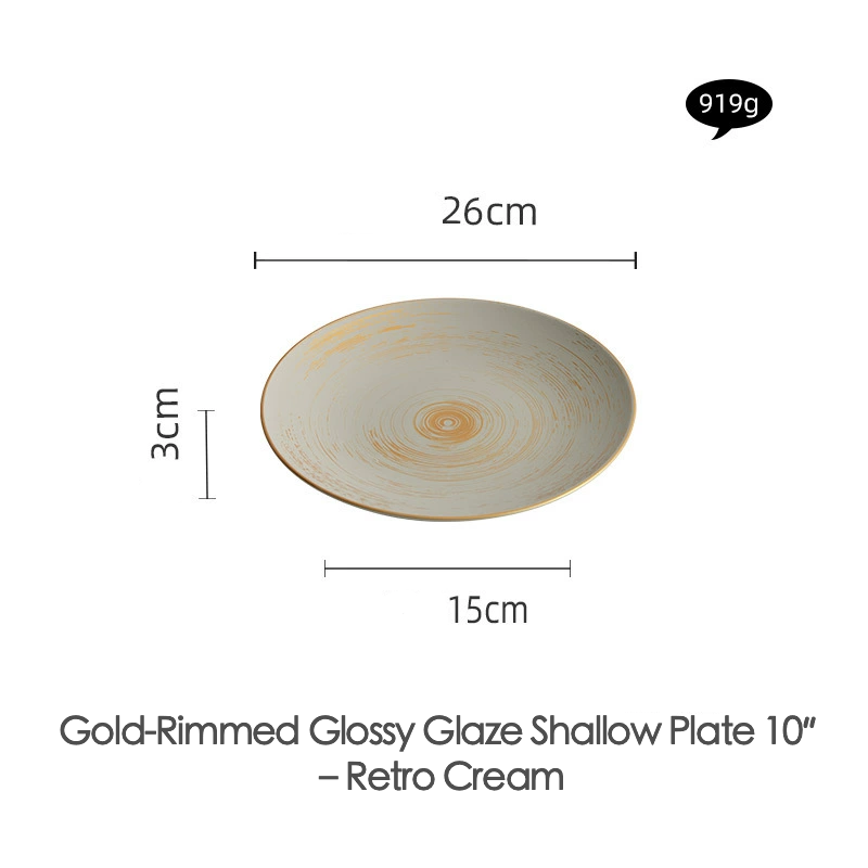 Stylish plate for dinner presentation