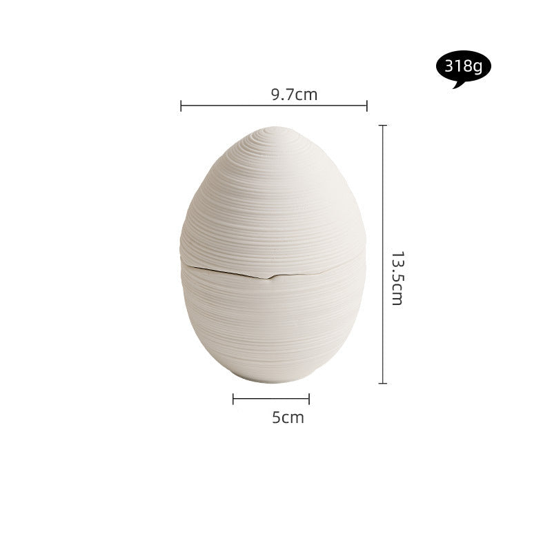 Top view of modern ceramic stew bowl with lid