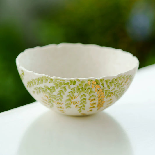 Traditional Chinese tea cup 85ml with leaf design