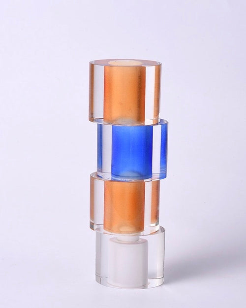 Unique crystal vase accent for floral arrangements