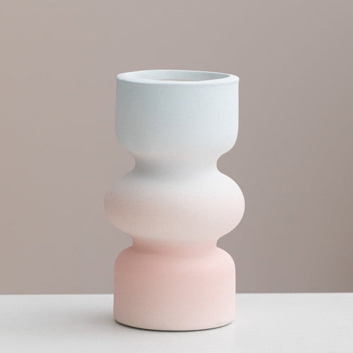 Unique handcrafted ceramic vase embodying modern artistry