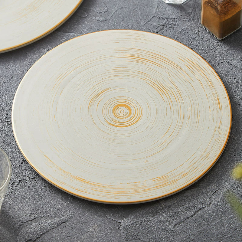 Versatile ceramic plate for everyday use