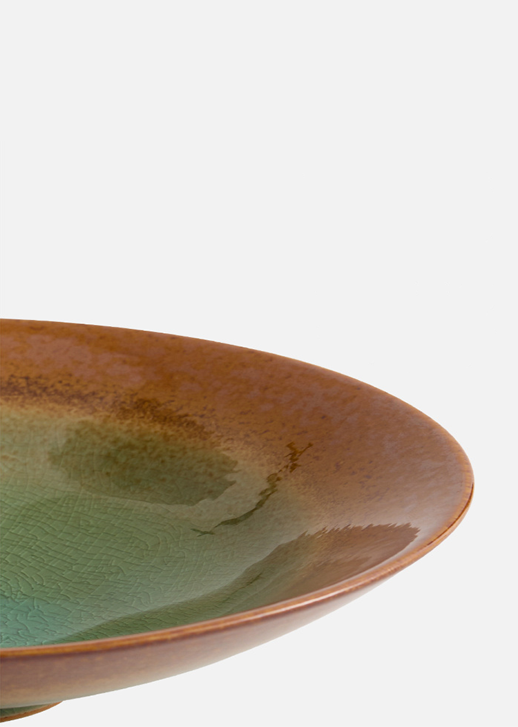 wabi sabi inspired organic gradient stoneware dinnerware by goseung 1
