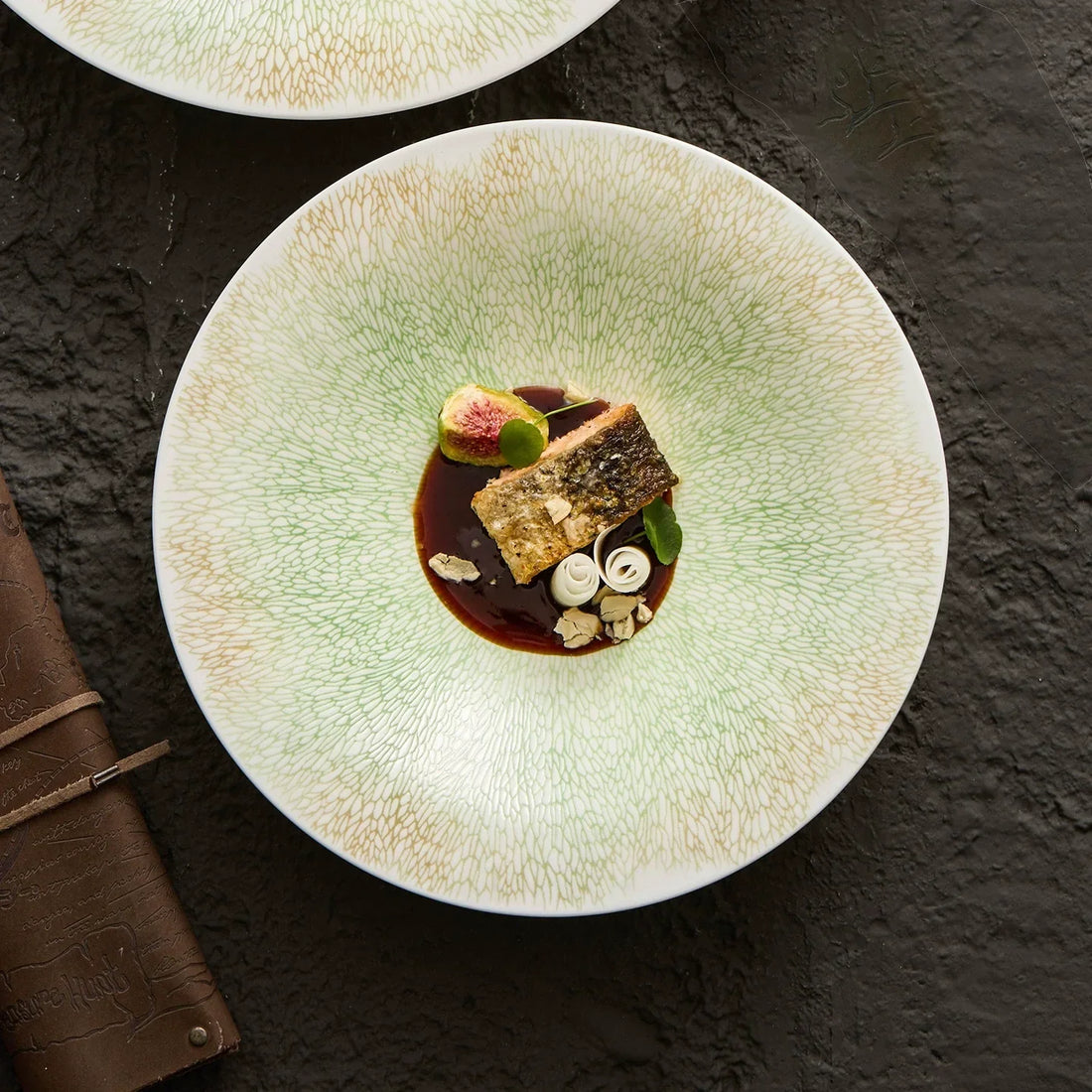 The Ripple-Texture Deep Rim Bowl: Sculptural Elegance for Modern Fine Dining