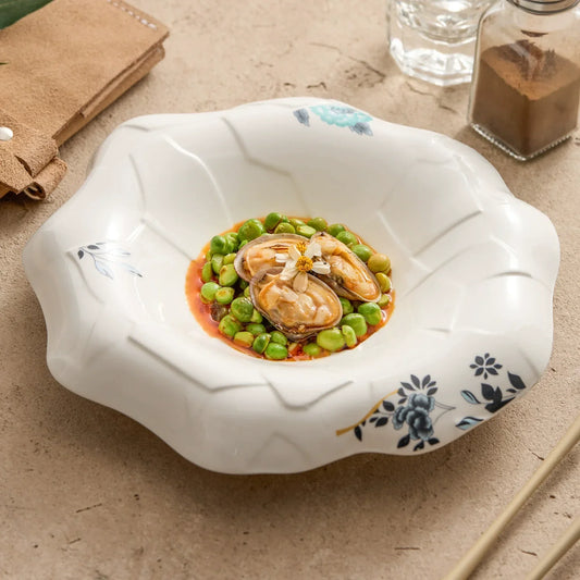 Bloomflow — A Sculptural Porcelain Bowl Where Fine Dining Meets Floral Elegance