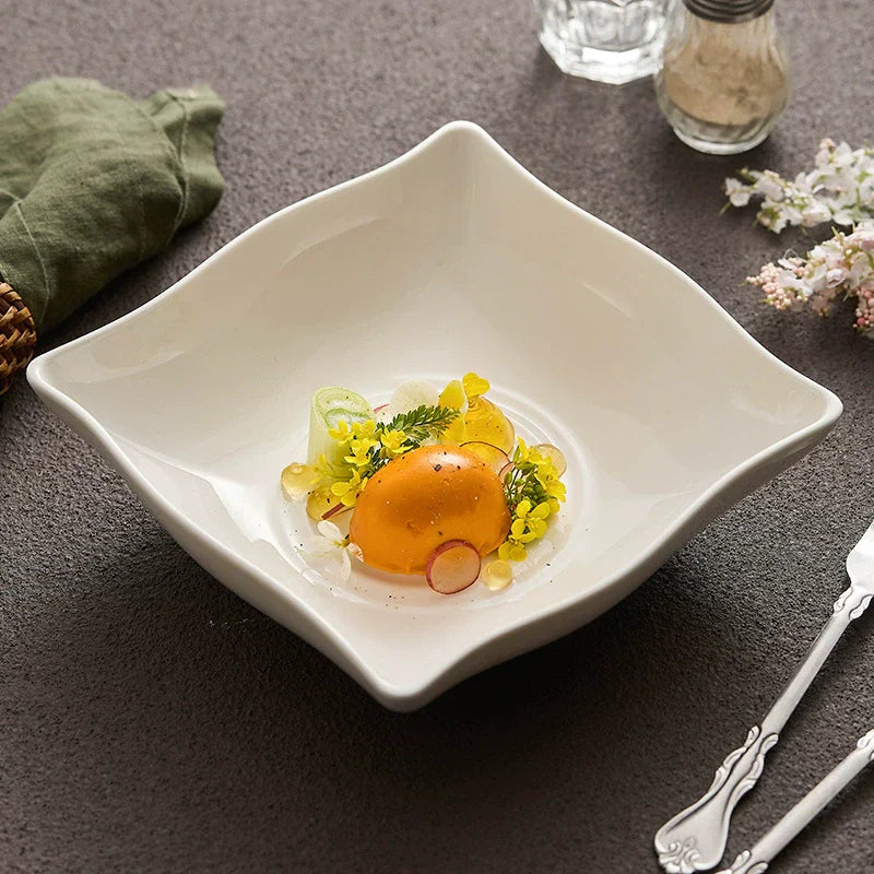 The Beauty of Stillness on Your Table — GOSEUNG Concentric Swirl Square Plate