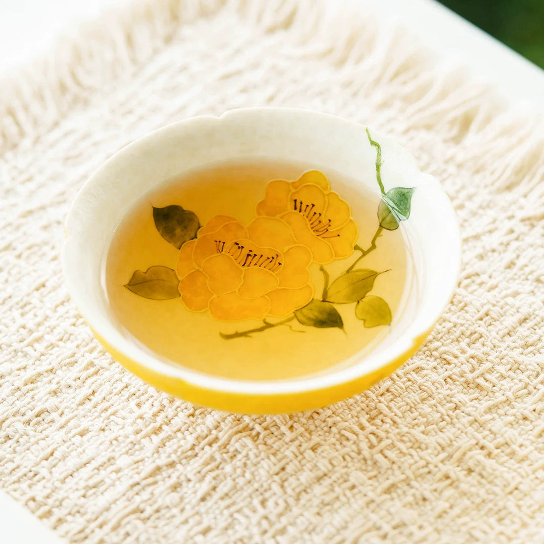 The Art of the Steep: The Imperial Blossom Hand-Painted Tea Cup