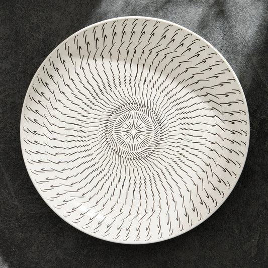 The Art of Minimalism: Black Line Ceramic Dinner Plates