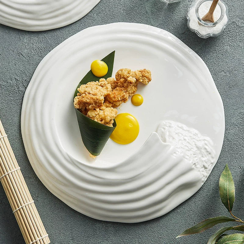 🌊 Embracing Elegance: Why Wave-Shaped Ceramic Plates Are Redefining Table Art