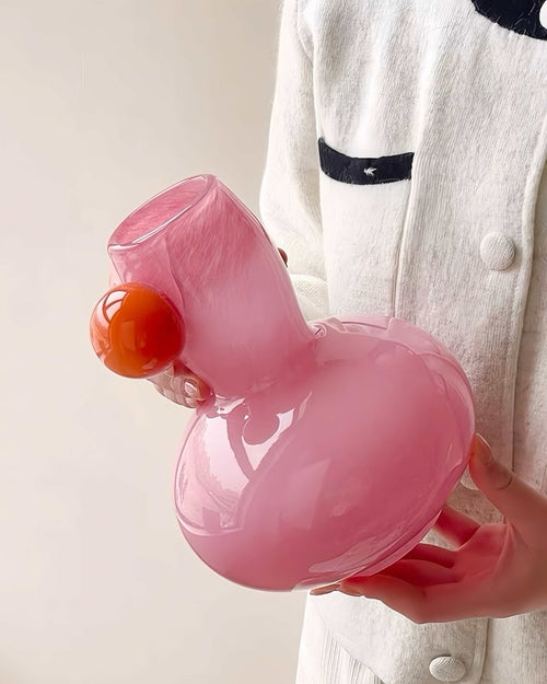 The Whimsical Charm of the Handblown Jelly Bean Dopamine Vase