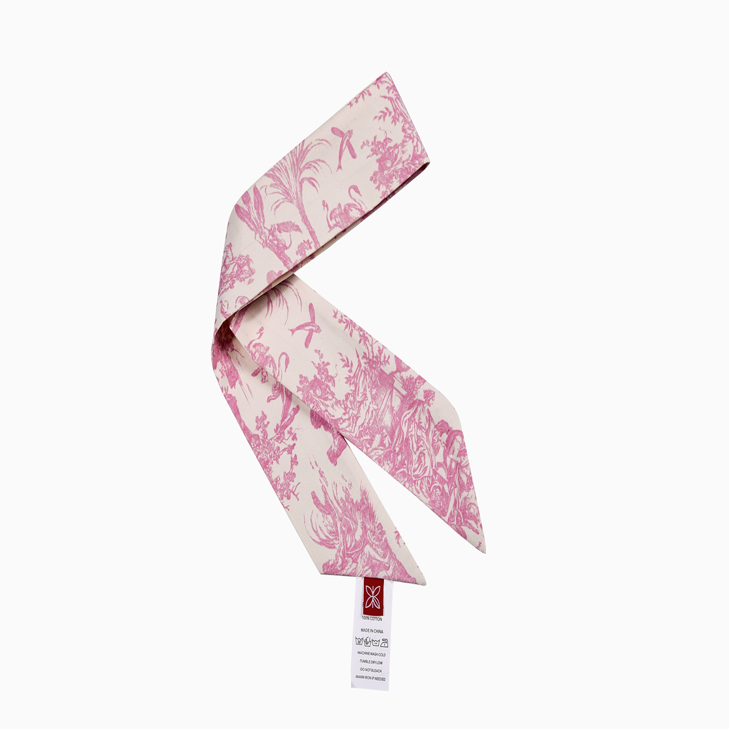 100% premium 190gsm cotton weave detail on the French-inspired Toile de Jouy accessory.