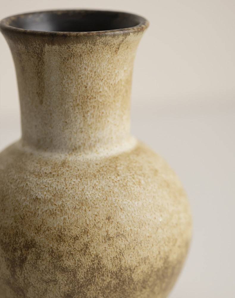 Artisanal ceramic vase ornament for rustic farmhouse homes