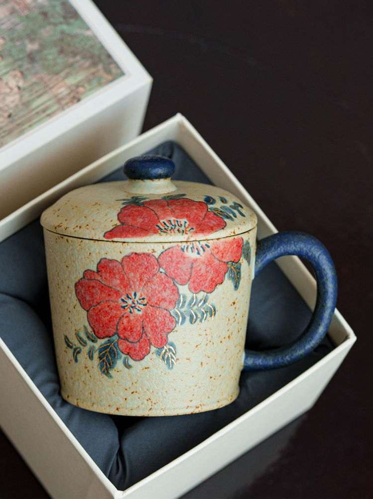 Artistic ceramic tea cup set for modern minimalist home décor