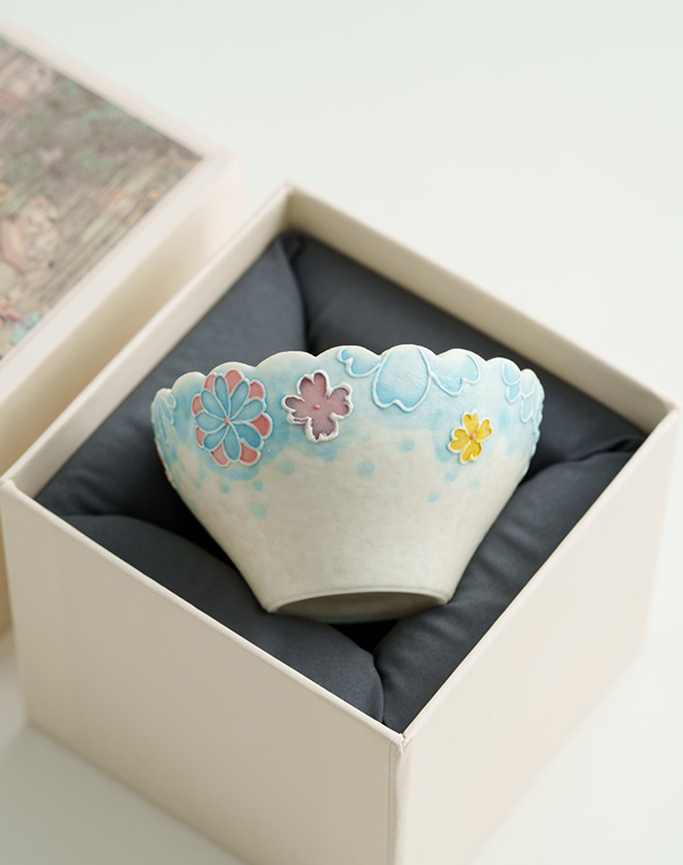 Artistic handmade Chinese tea cup ceramic