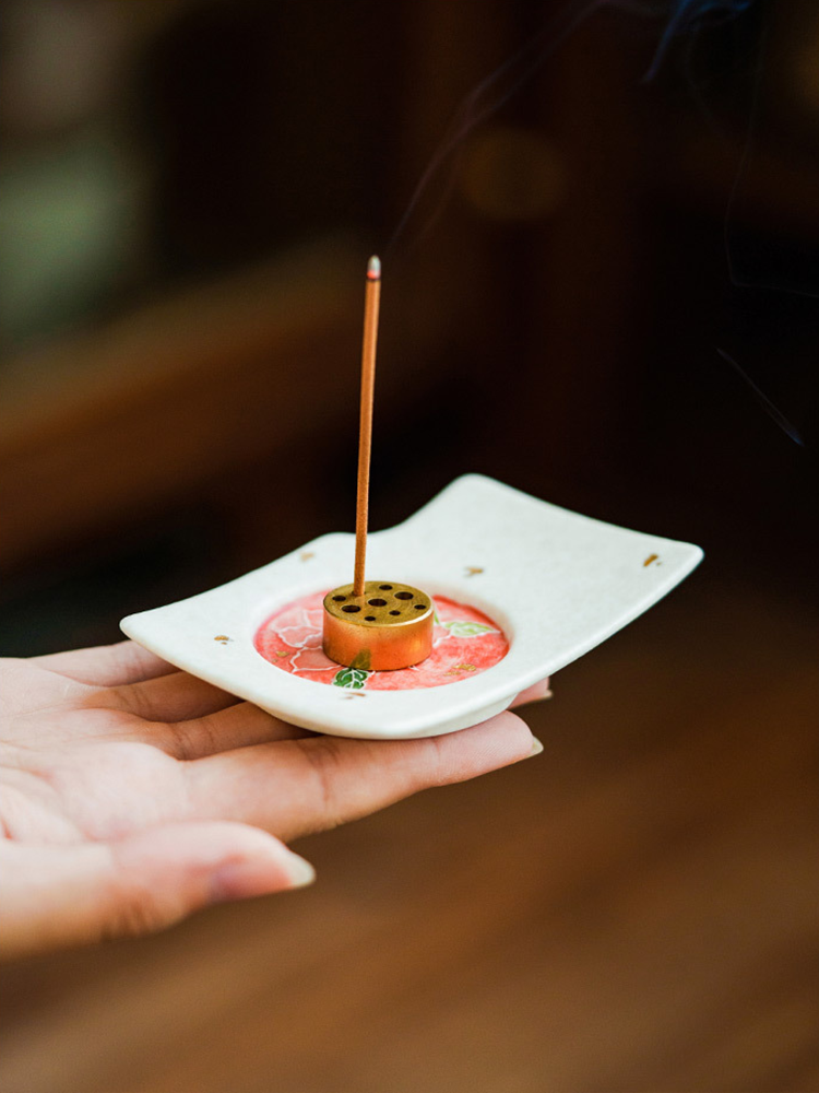 Artistic incense holder symbolizing harmony and mindfulness