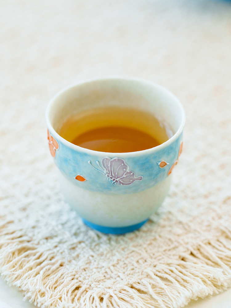 Artistic small tea cup ideal for tasting sessions