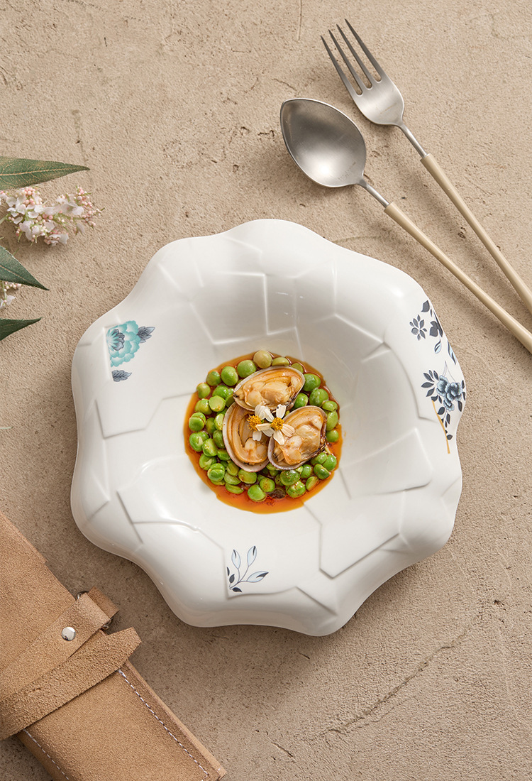 Bloomflow ceramic bowl expressing quiet, sculptural luxury.