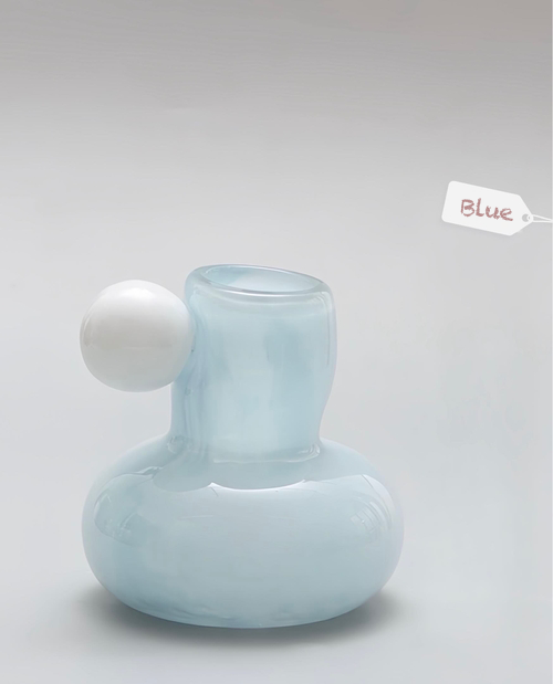 Bonbon-style glazed mini jar for shelf or table styling