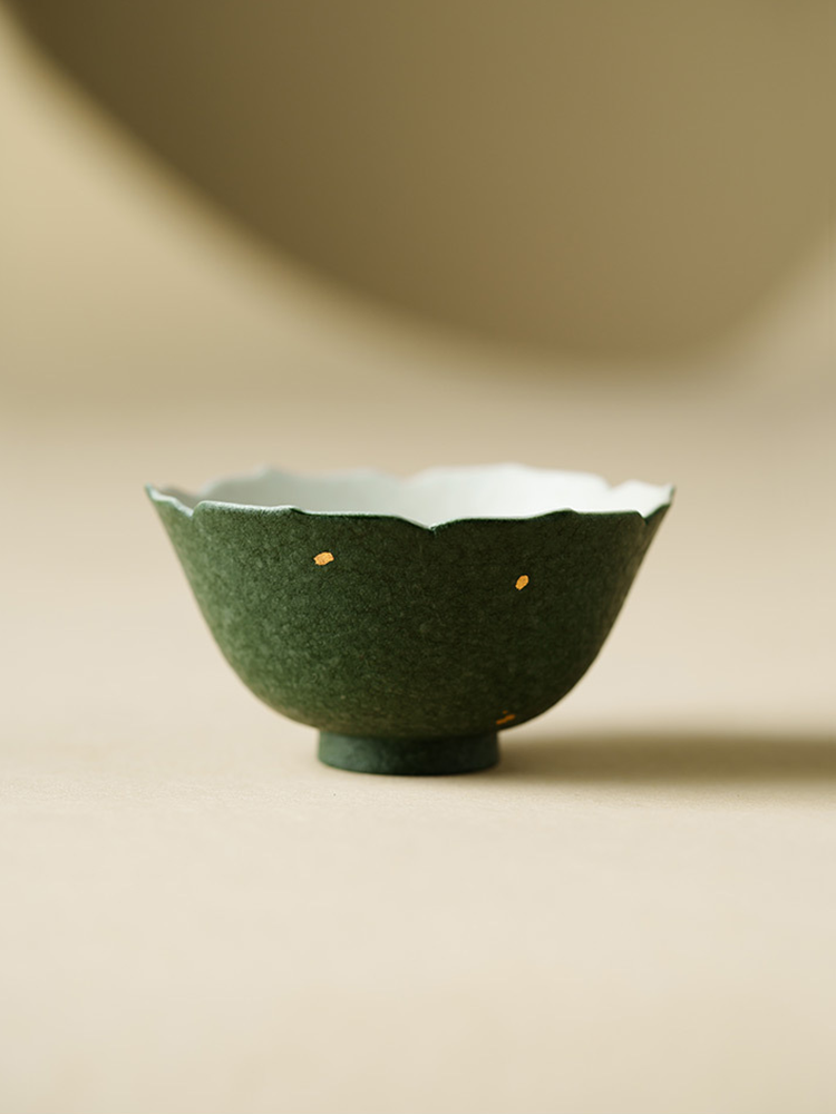Classic handmade ceramic teacup 50ml capacity