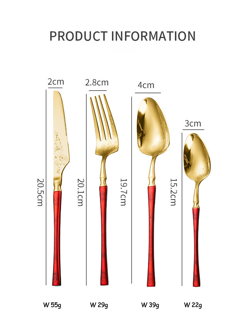 Classic western-style dinner knife and fork