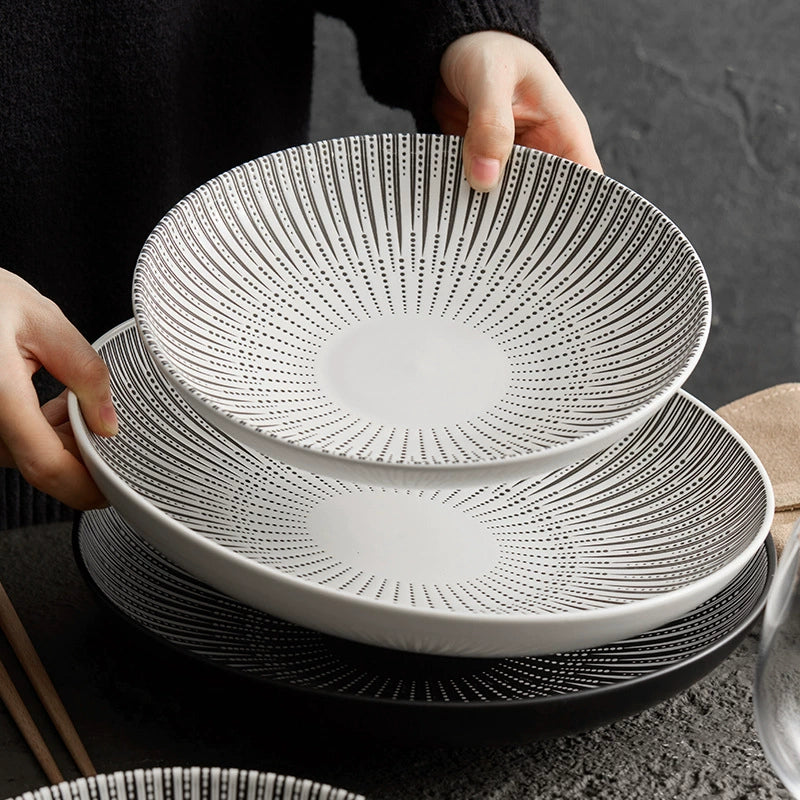 Contemporary ceramic tableware for restaurants and hotels