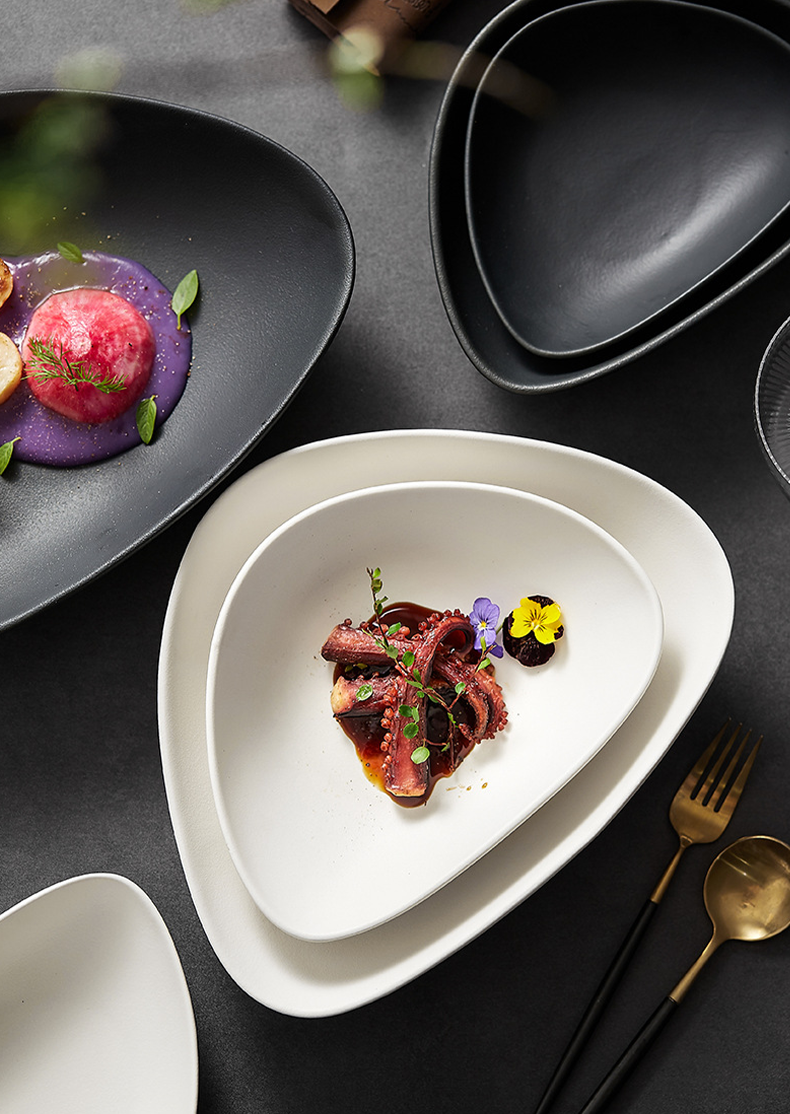 Designer ceramic plate for modern kitchen and home decor