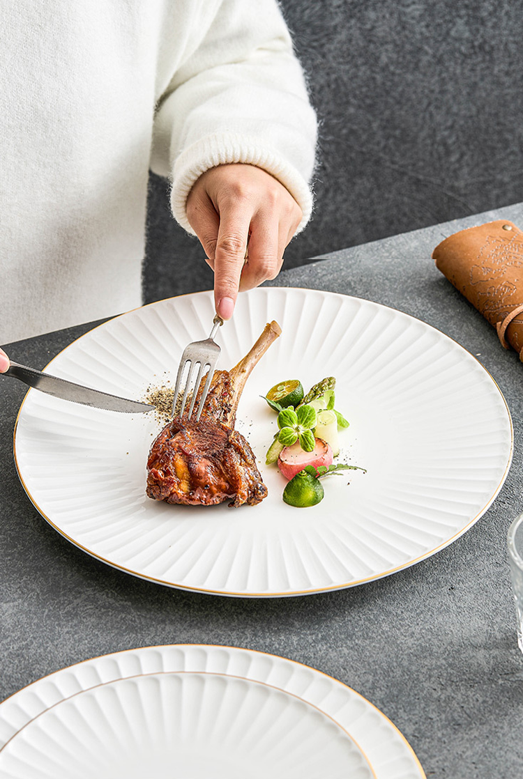 Durable high-fired porcelain plate 1280–1350°C heat resistant