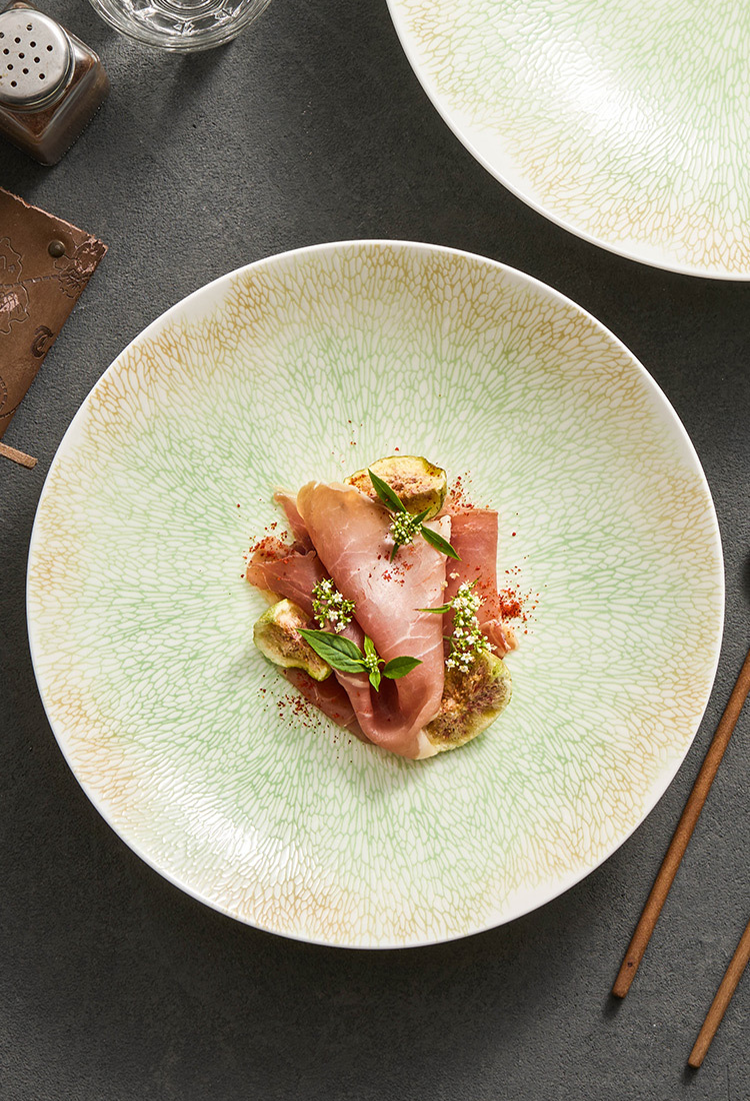 Elegant ceramic bowl for modern food styling and photography