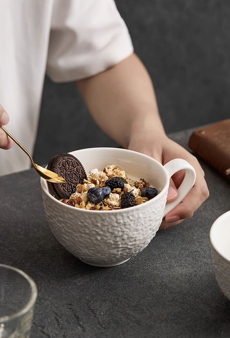 Elegant ceramic coffee cup perfect for home or café use